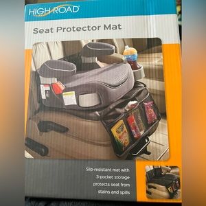 High Road Seat Protector Mat Slip Resistant 3 pocket storage NIB